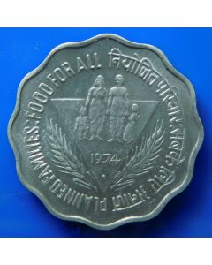 India-Republic	 10 Paise	1974	 - F.A.O. -Familly Bombay mint