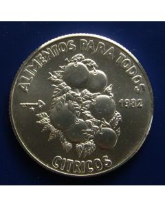 Carib.C.	 5 Pesos	1982	- F.A.O. Citrus fruit - Silver