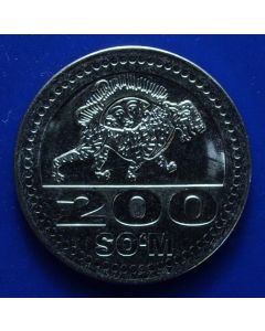 Uzbekistan	200 Som	2018	 Tiger with a rising sun 