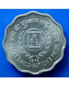 India-Republic	 10 Paise	1979	 - International Year of the Child, Bombay