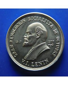 Carib.C.	 Peso	1977	 Lenin – unc