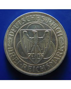 Germany, Weimar Republic 	 3 Reichsmark	1930A	 Liberation of Rhineland