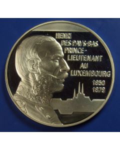 Luxembourg 	 20 Euro            	1996	 Silver - HENRI DES PAYS-BAS PRINCE-LEUITENANT 