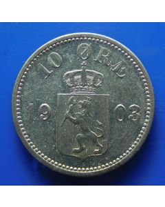 Norway 	 10 Øre	1903	 - Silver / unc