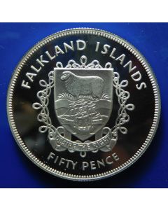 Falkland Islands	 50 Pence	1977	 - Proof / Silver  - Queens Silver Jubilee