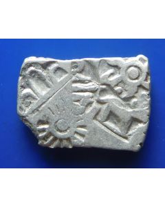 Ancient India	 Karshapanas	320-300BC	  Mauryan Chandragupta Mayya, Series: Va (mint mark 276) 3,50gr.