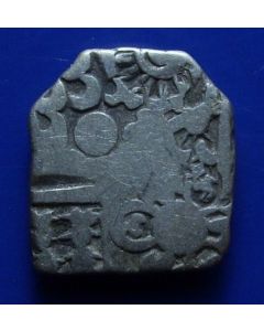 Ancient India	 Karshapanas	 4Th-2Th Century BCE	 Series: V a – weight 3,18gr - Gupta-Hardaker 475