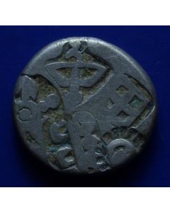 Ancient India	 Karshapanas	 4Th-2Th Century BCE	  Series: V a – weight 3,34gr - Gupta-Hardaker 506