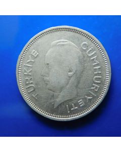 Turkey 	 Lira	1941	 - Ismet Inonu - Silver