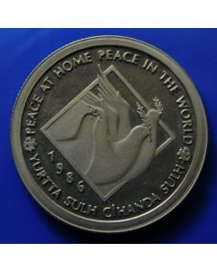 Turkey 	 1000 Lira	1986	 - Peace