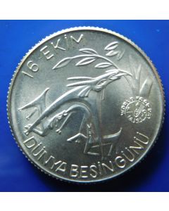 Turkey 	 1500 Lira	1981	 - F.A.O. - Silver