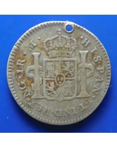 Guatemala 	 Real	 1803 NG M	 Bust of king Carlos IV and titles – Silver