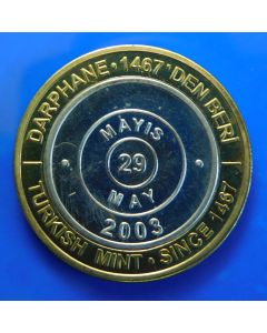 Turkey 	 1000000 Lira	2003	 - Foundation of the Mint (May)