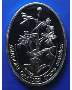 Turkey 	 7500000 Lira	2002	 - Orchis anatolica - Silver / Proof
