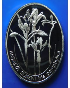Turkey 	 7500000 Lira	2002	 - Iris pamphylica - Silver / Proof