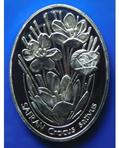 Turkey 	 7500000 Lira	2002	 - Crocus sativus - Silver / Proof