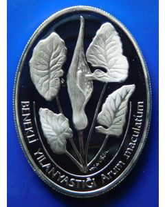 Turkey 	 7500000 Lira	2002	 - Arum maculatum - Silver / Proof