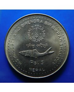 Nepal 	 5 Rupee	1986	FAO - World Food Day 