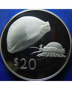 Fiji Islands 	20 Dollars	1978	 Golden cowrie - Proof / Silver