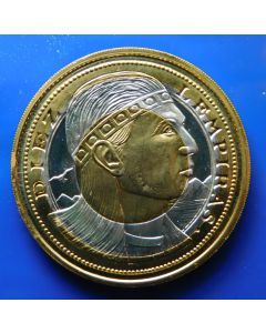 Honduras 	 10 Lempiras	1995	 Special coin, Tri-Metallic. Head of Lempira  [only 150 pc made]