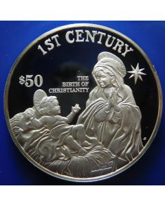 Cook Islands	 50 Dollars	1997	 1st Century, the birth of Christianity