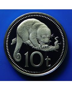 Papua New Guinea 	 10 Toea	1975	 Proof - Cuscus