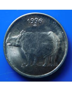 India-Republic	 25 Paise	1996	 - Hyderabad mint / Rhinoceros