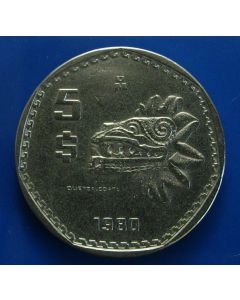 Mexico  5 Pesos km# 485 