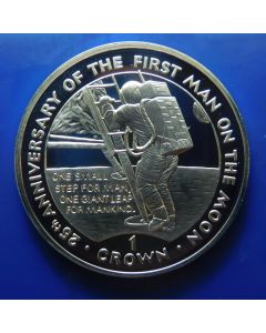 Gibraltar 	 Crown	1994	 25th Anniversary of the First Man on the Moon - One Small Step – Siver