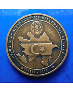 Turkey 	2½ Lira	2019	 100th Anniversary of Establishment of Ministry of Foreign Affairs of Azerbaijan (mintage 5000 pcs.)