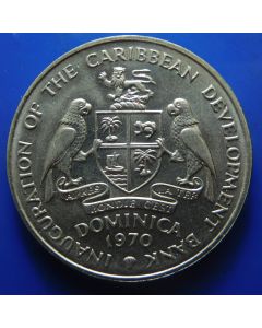 Dominica 	 Dollar	1970	 Inauguration of the Caribbean Development Bank – F.A.O.