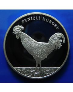 Turkey 	 20 Lira	2018	 Denizli Rooster  (Denizli horozu); Mintage: 2000 pcs., With Certificate