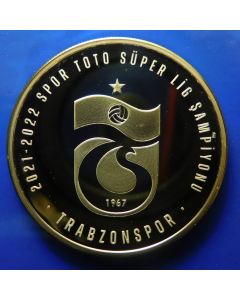 Turkey 	 20 Lira	2022	 Trabzonspor, Gold Plated Silver