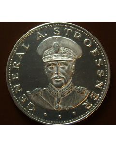 Paraguay 	 150 Guaranies	1972	  General A. Stroessner - Proof / Silver