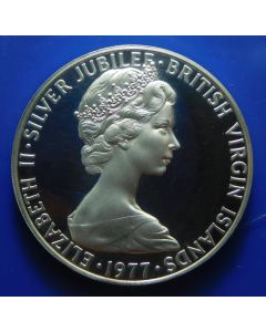 British Virgin Islands 	50 Cents	1977	 25th Anniversary of the accession of Queen Elizabeth II – Silver / Proof