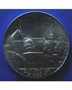 Norway 	 200 Kroner	1980	 - 35Th. Ann. Of Liberation, Akershus Castle - Silver