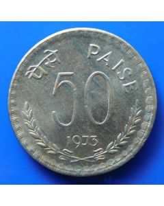 India-Republic	 50 Paise	1973	 - Type 2, Calcutta mint