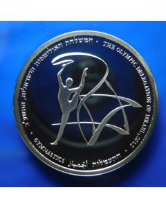 Israel 	 Sheqel	2011	Silver, Prooflike; Israel Olympic Delegation to the 2012 Olympic Games: Gymnastics; Mintage: 1800 pcs. 