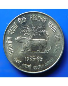 India-Republic	 50 Paise	1985	 - Golden Jubilee of Reserve Bank of India, Calcutta mint