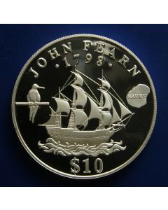 Nauru 	 10 Dollars	1994	 - John Feam - Proof / Silver