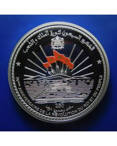 Morocco  	 250 Dirhams	2023	 70th anniversary of the Revolution of the King and the People. Proof / With COA