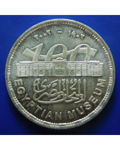 Egypt 	 5 Pounds	2002		 - Egyptian Museum Centennial / Silver