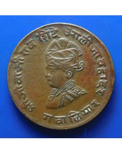 India - Princely States - Gwalior		 ¼ Anna	 vs1986 (1929) 	 Jivaji Rao