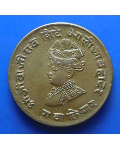 India - Princely States - Gwalior		 ¼ Anna	 vs1986 (1929) 	  Jivaji Rao – Pug-nose