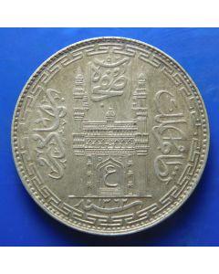 India - Princely States – Hyderabad,	Mir Mahbub Ali Khan II	 Rupee	 AH1324//40	CharMinar (FourMinarets) gateway, Regnal year 40 