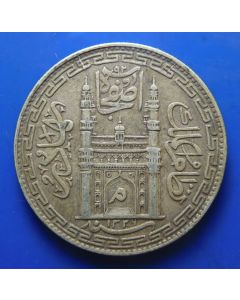 India - Princely States – Hyderabad,	Mir Mahbub Ali Khan II	 Rupee	 AH1329//44	1911  Char Minar gateway